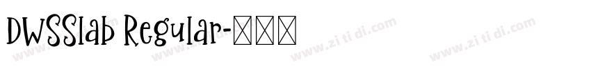 DWSSlab Regular字体转换